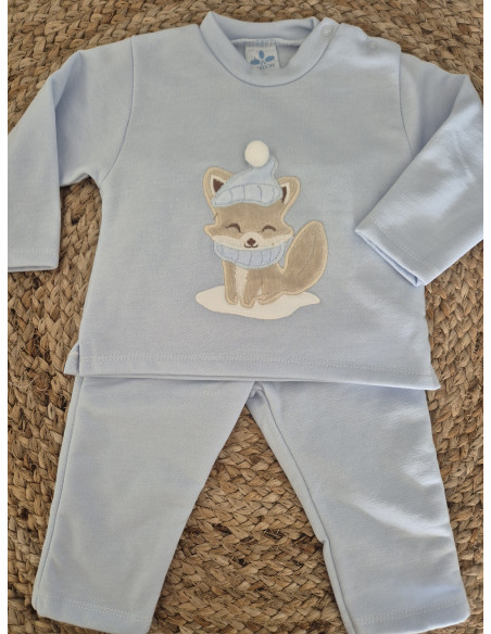 Chandal de niño bordado zorrito