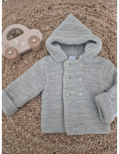 Chaquetón básico de punto doble