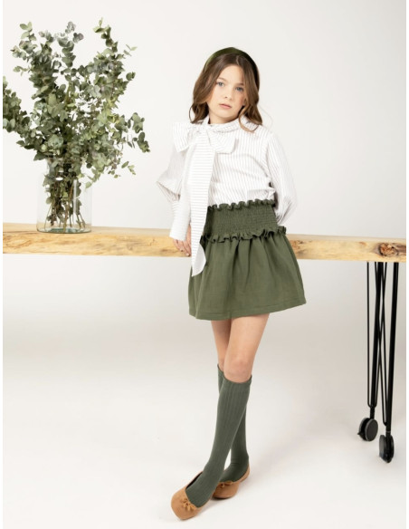 Conjunto blusa lazada y falda