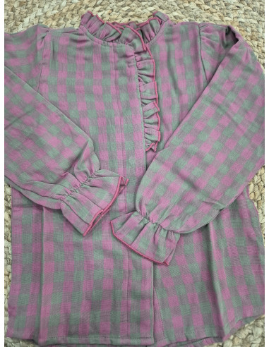 Camisa de niña fantasía con volante