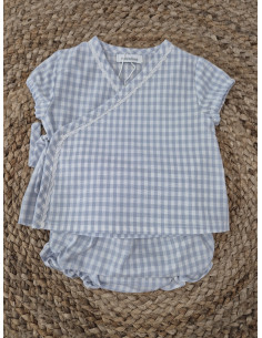 Conjunto estampado vichy cruzado
