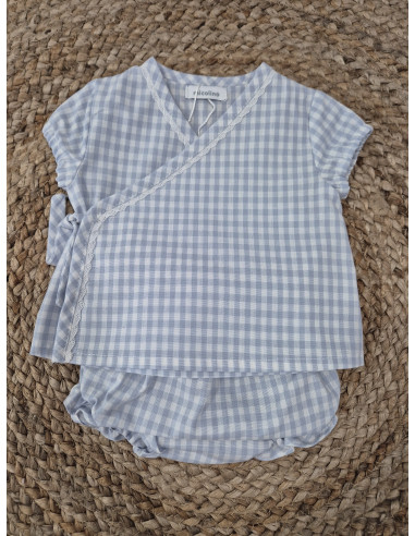 Conjunto estampado vichy cruzado