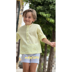 Conjunto de niño camisa canguro fluor