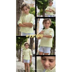 Conjunto de niño camisa canguro fluor 2