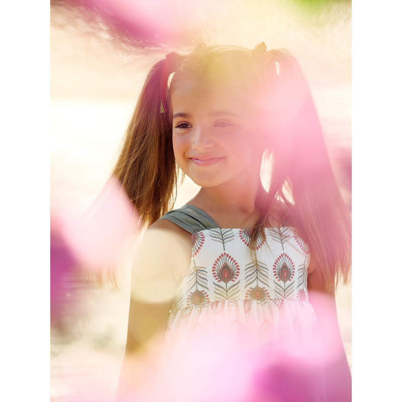 Vestido niña estampado étnico