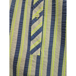 Camisa de niño polera rayas fluor y azafata 2