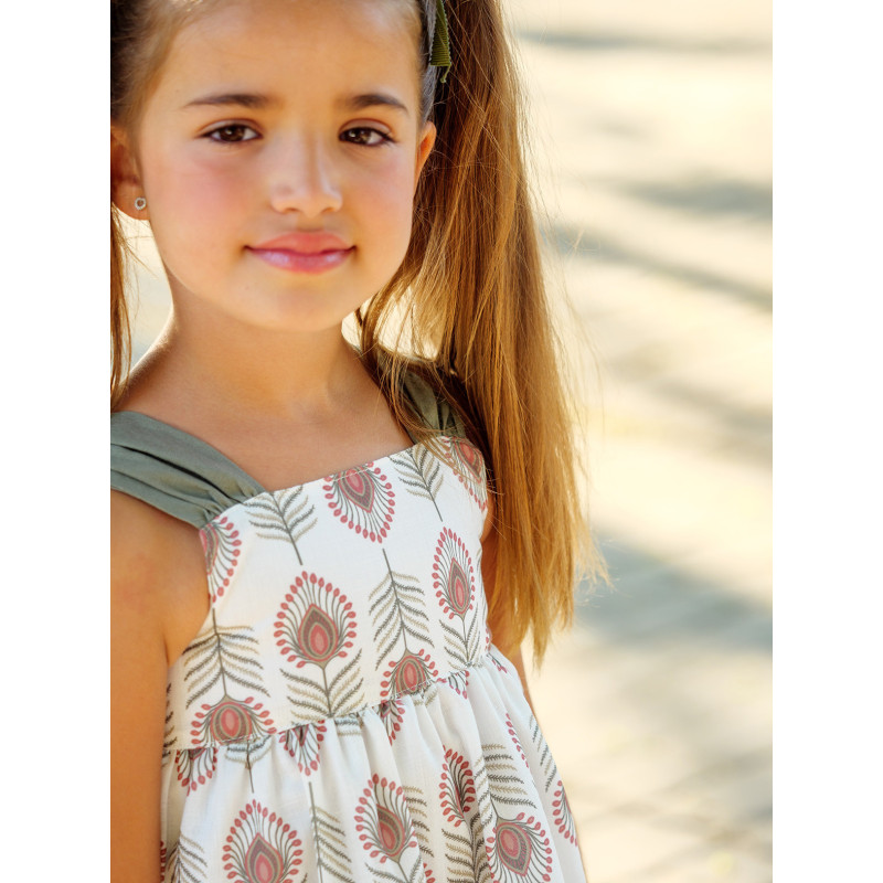 Vestido niña estampado étnico