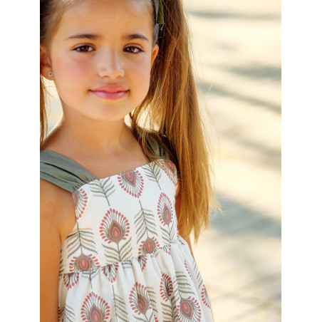 Vestido niña estampado étnico
