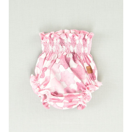 Conjunto de blusa y braguita con estampación vichy y estrellas 48 meses